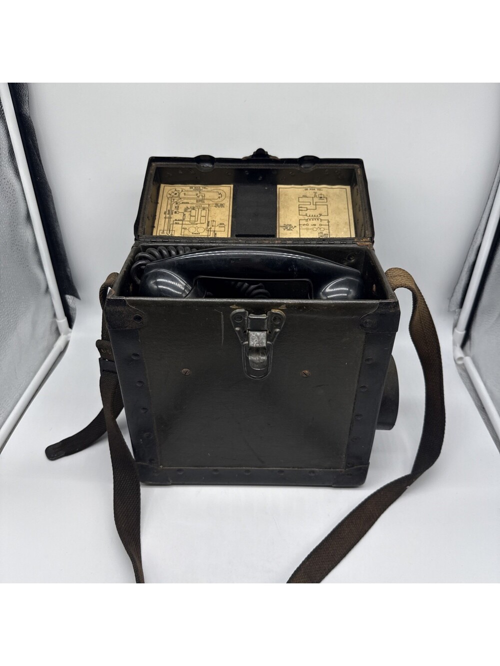 VTG  Automatic Electric Monophone FieldPhone Military Railroad Crank
